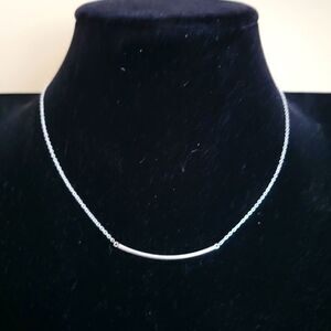 Sterling Silver curved bar choker